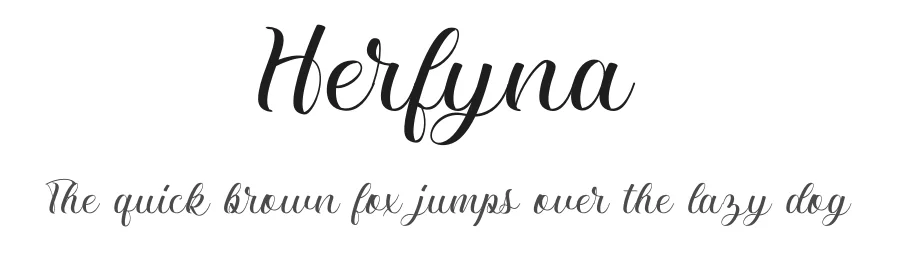 Herfyna by FiqiArt — Script Handwritten Font