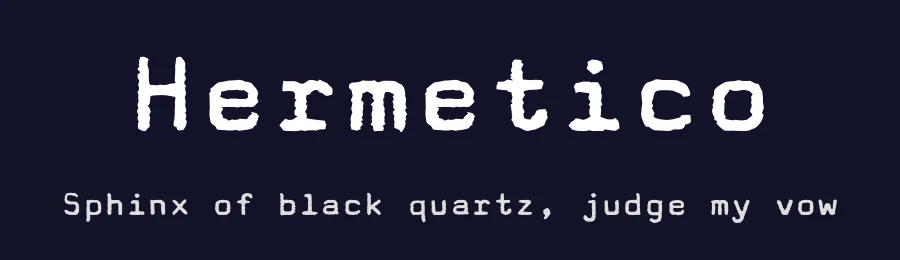 Hermetico — Sans Serif Font — thumbnail 2