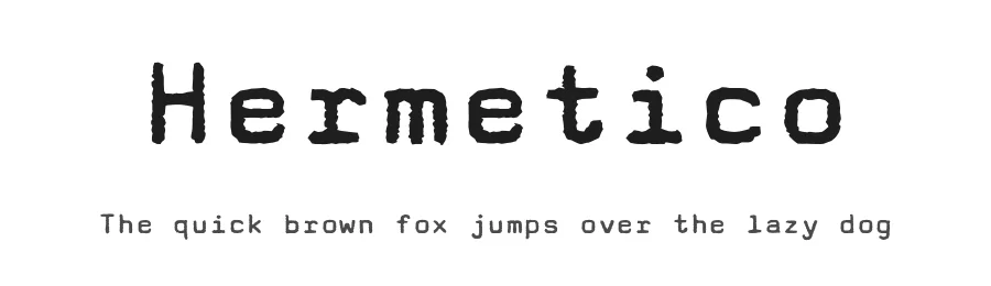 Hermetico — Sans Serif Font
