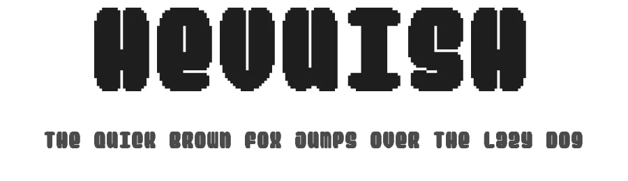 Hevuish by Piotrkowy β Display Font