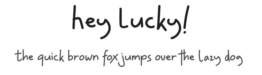 Hey Lucky! by Rian Rahardi — Script Handwritten Font