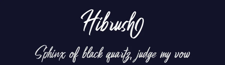 Hibrush by Omotu 2019 — Script Handwritten Font — thumbnail 2