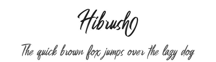 Hibrush by Omotu 2019 — Script Handwritten Font