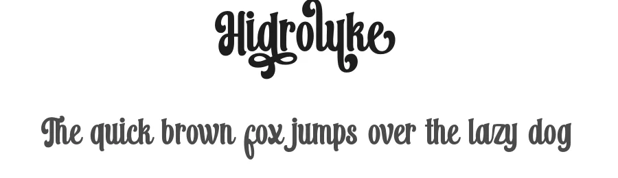Hidroluke by Lettersweet — Script Handwritten Font