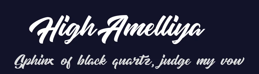 High Amelliya by Ahmad Khaidir — Script Handwritten Font — thumbnail 2