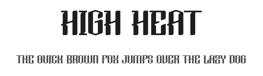 High Heat by Mason Mulcahy — Display Font