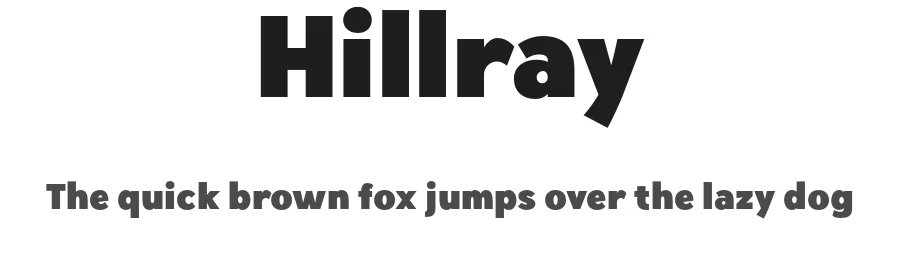 Hillray by Sarid Ezra β Sans Serif Font