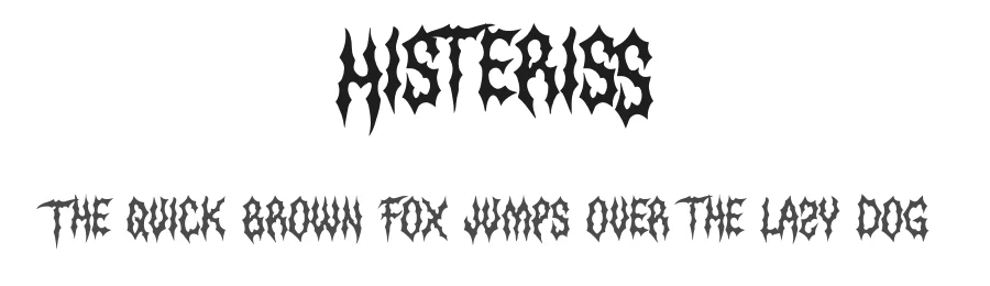 Histeriss by Rony Rizki Jaya — Display Font
