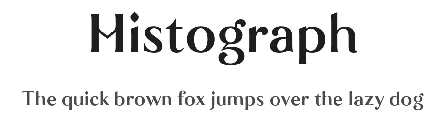 Histograph by Yusuf Niki Syahroni — Sans Serif Font