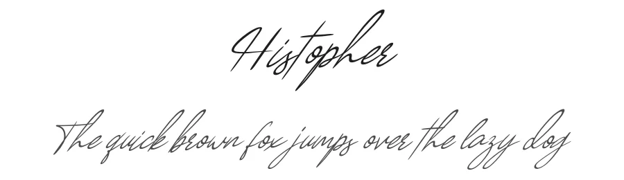 Histopher by Akbartype — Script Handwritten Font