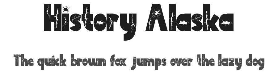 History Alaska by Yoga Letter 2025  (Isroni Yoga Prasetya) — Display Font
