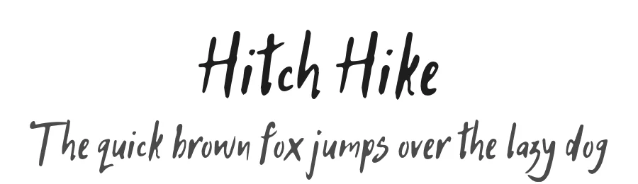 Hitch Hike by Annastasia Samsonova β Script Handwritten Font