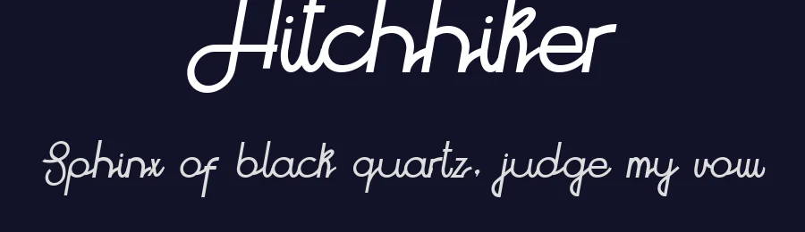 Hitchhiker by Slava Krivonosov aka Designvamp — Script Handwritten Font — thumbnail 2