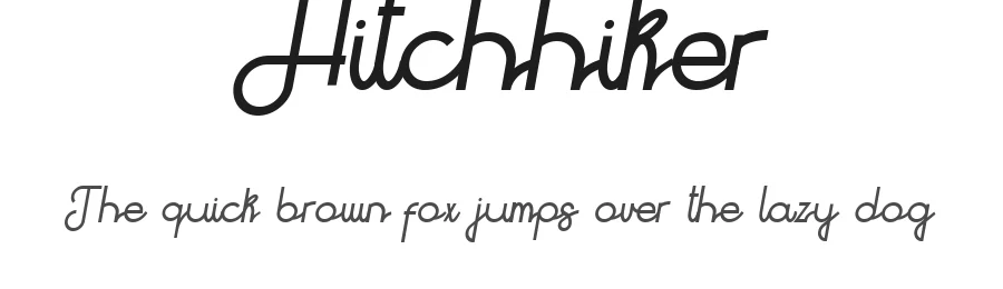 Hitchhiker by Slava Krivonosov aka Designvamp β Script Handwritten Font