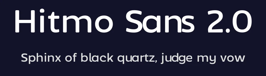 Hitmo Sans 2.0 by Julio Cesar — Sans Serif Font — thumbnail 2