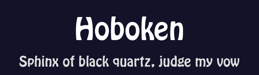 Hoboken — Sans Serif Font — thumbnail 2