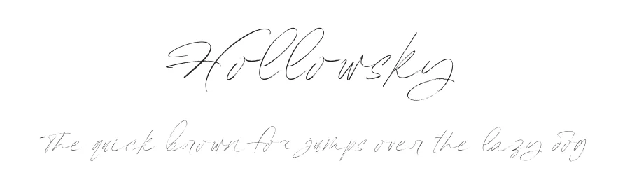 Hollowsky by Letterhend Studio — Script Handwritten Font