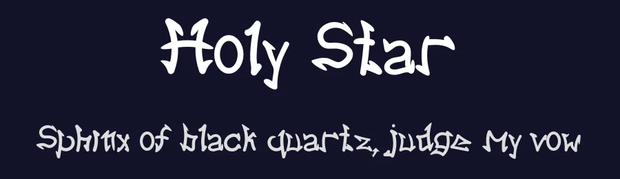 Holy Star — Script Handwritten Font — thumbnail 2