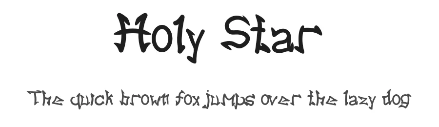 Holy Star β Script Handwritten Font