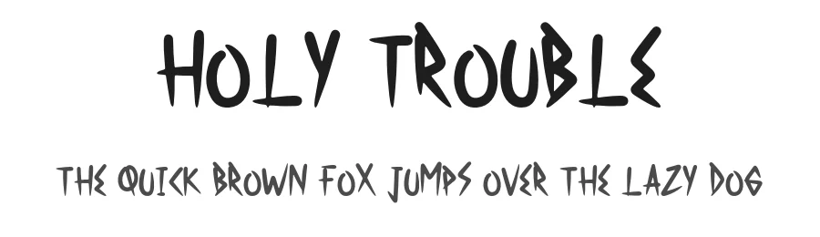 Holy Trouble by Forberas — Script Handwritten Font