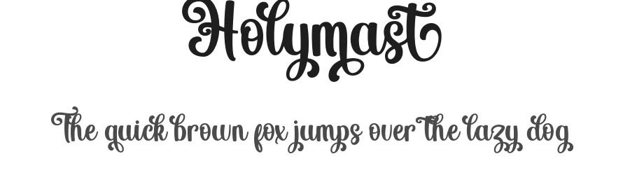 Holymast by Lettersweet — Script Handwritten Font