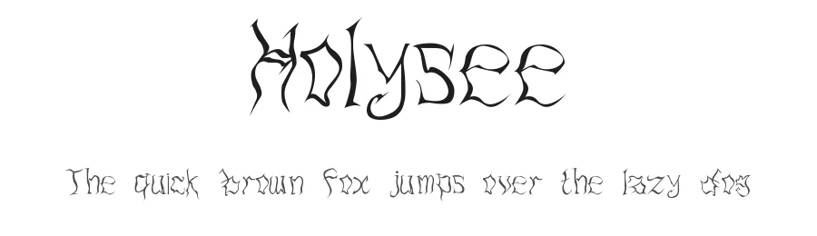 Holysee — Script Handwritten Font