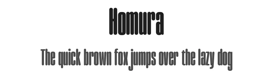 Homura by Ahmad Ramzi Fahruddin — Display Font