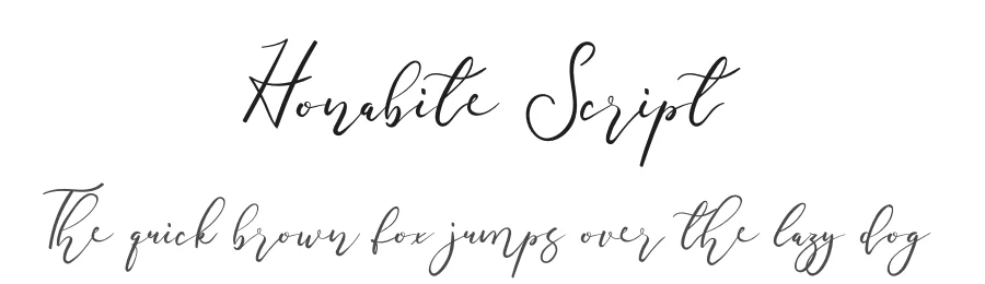Honabite Script by Ana Natalia — Script Handwritten Font
