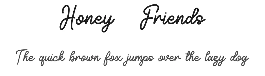 Honey & Friends by forberas — Script Handwritten Font