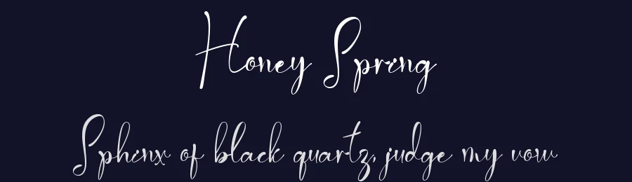 Honey Spring by Selvia Design 2023 (Selvia Cahya Kusuma Devi) — Script Handwritten Font — thumbnail 2