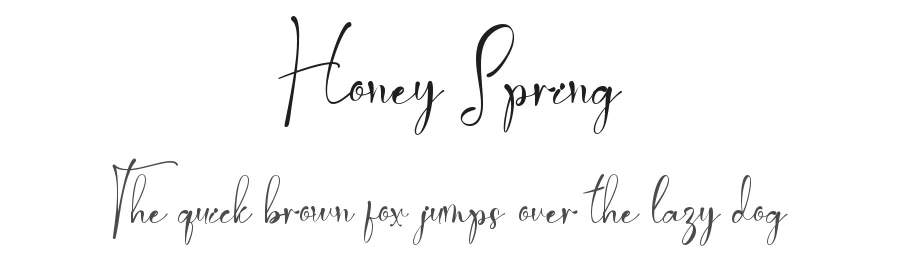 Honey Spring by Selvia Design 2023 (Selvia Cahya Kusuma Devi) — Script Handwritten Font