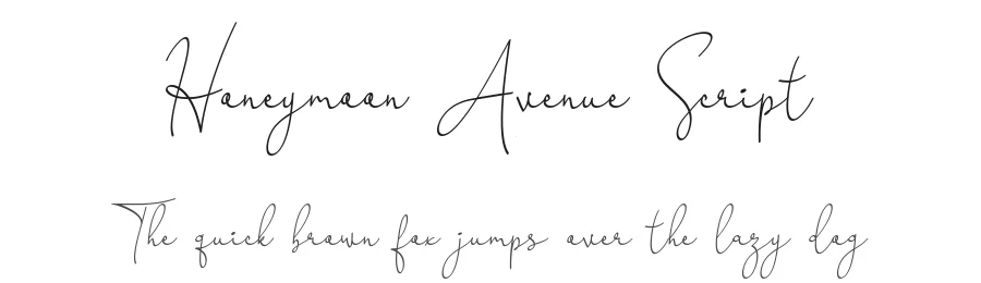 Honeymoon Avenue Script by damarkurung8 2019 — Script Handwritten Font