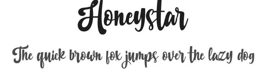 Honeystar by Dida Ahluddin — Script Handwritten Font