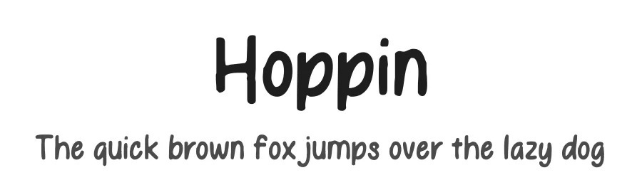Hoppin by MJType (Muhamad Junaid) www.mjtype.com โ Script Handwritten Font