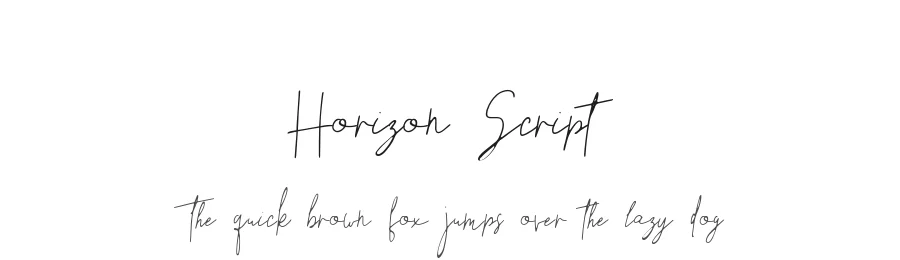 Horizon Script — Script Handwritten Font