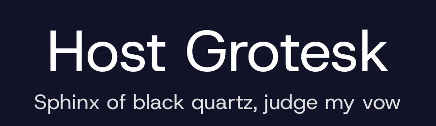 Host Grotesk by Doğukan Karapınar based on Poppins by Indian Type Foundry, Jonny Pinhorn — Sans Serif Font — thumbnail 2