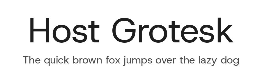 Host Grotesk by Doğukan Karapınar based on Poppins by Indian Type Foundry, Jonny Pinhorn — Sans Serif Font