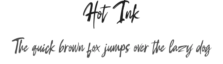 Hot Ink by Stripes Studio — Script Handwritten Font