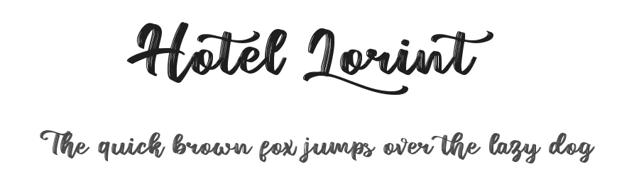 Hotel Lorint by Abo Daniel 2020 — Script Handwritten Font