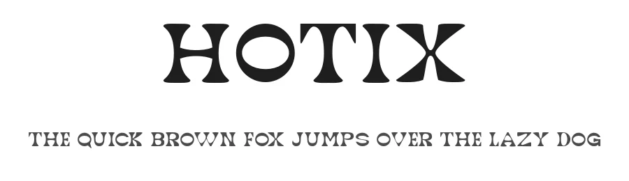 Hotix by Ahmad Muslimin — Display Font
