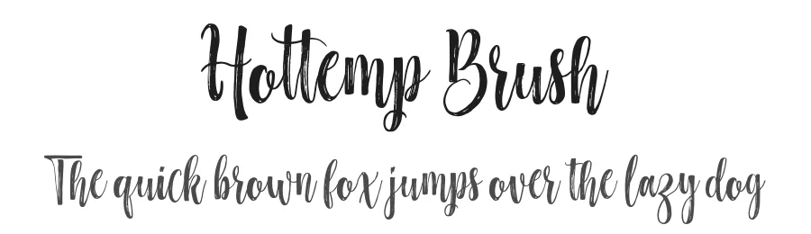 Hottemp Brush by Area Type — Script Handwritten Font