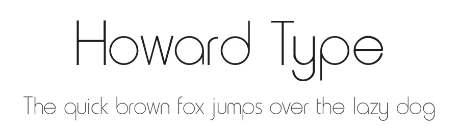 Howard Type — Sans Serif Font