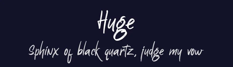 Huge by Omotu 2019 — Script Handwritten Font — thumbnail 2