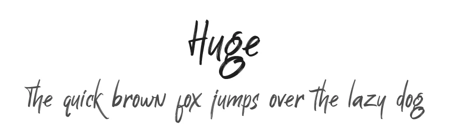 Huge by Omotu 2019 — Script Handwritten Font