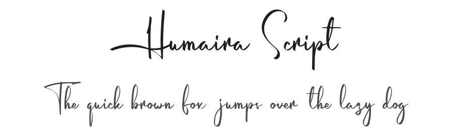 Humaira Script by junart — Script Handwritten Font