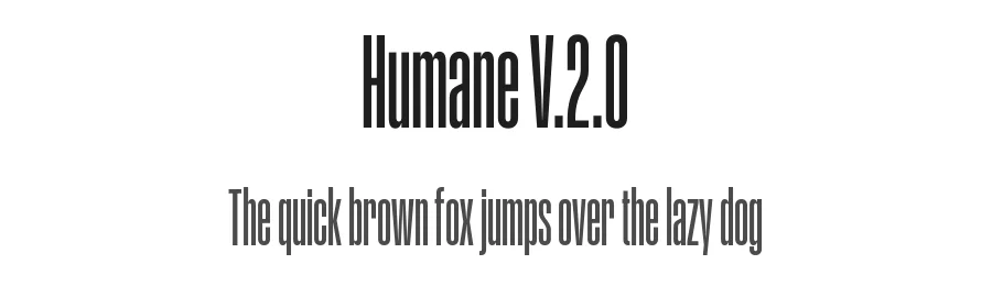 Humane V.2.0 by Rajesh Rajput — Sans Serif Font