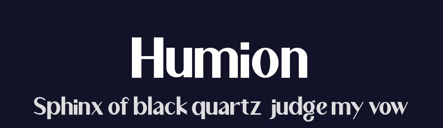 Humion by Sayins — Sans Serif Font — thumbnail 2