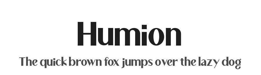 Humion by Sayins β Sans Serif Font