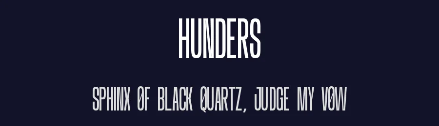 Hunders by Nurinto — Sans Serif Font — thumbnail 2