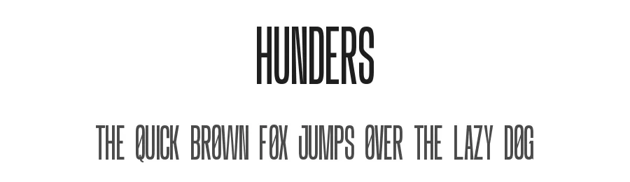 Hunders by Nurinto — Sans Serif Font